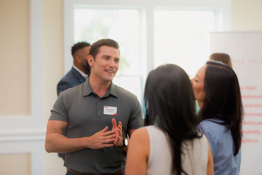 a person giving tips to invite guests for speaker