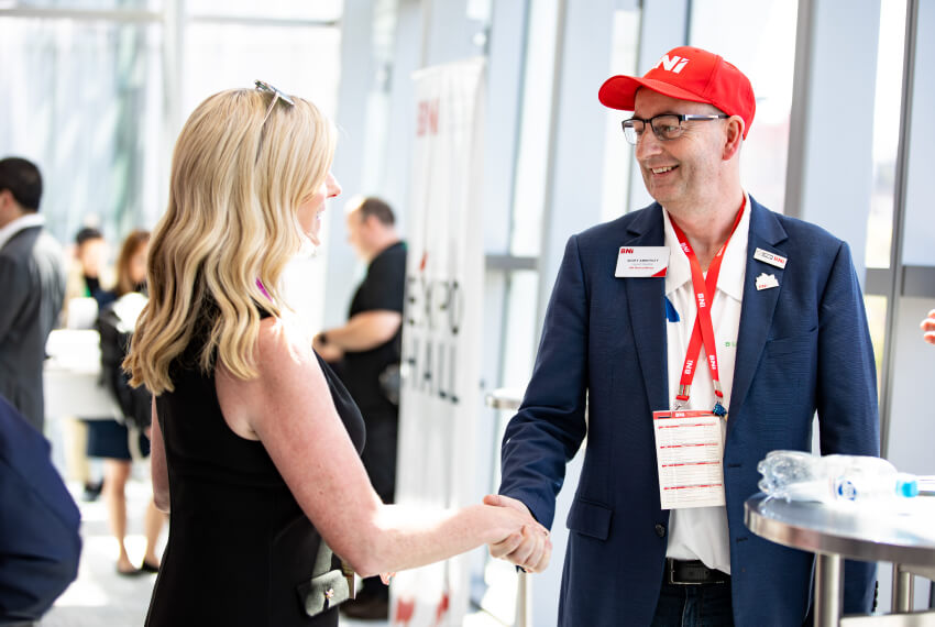 Business owners networking to generate referrals and new client opportunities