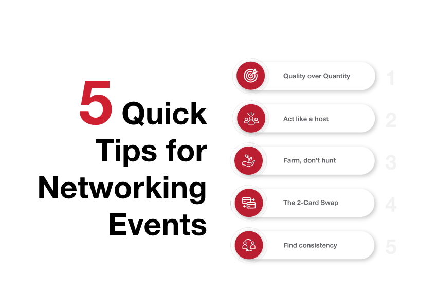 5 quick tips for successful networking events